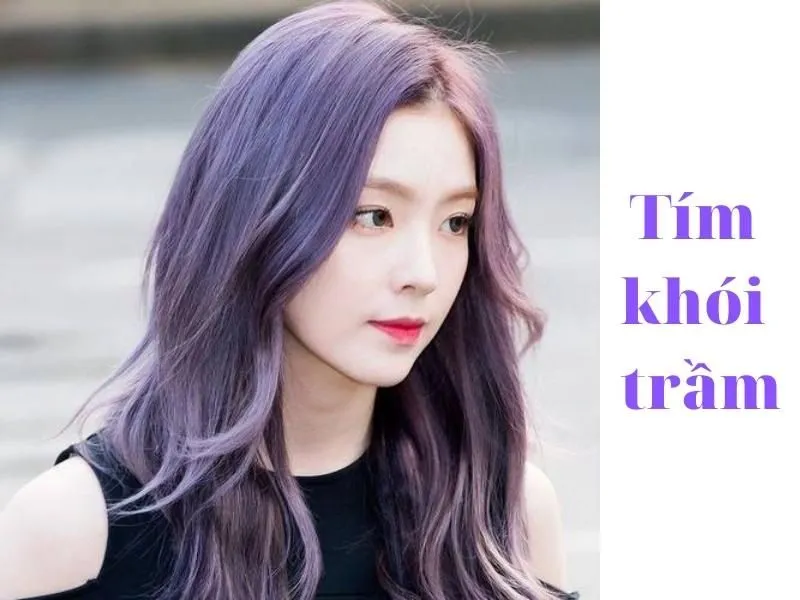 Màu tóc tím khói thể hiện cá tính riêng và sự sành điệu