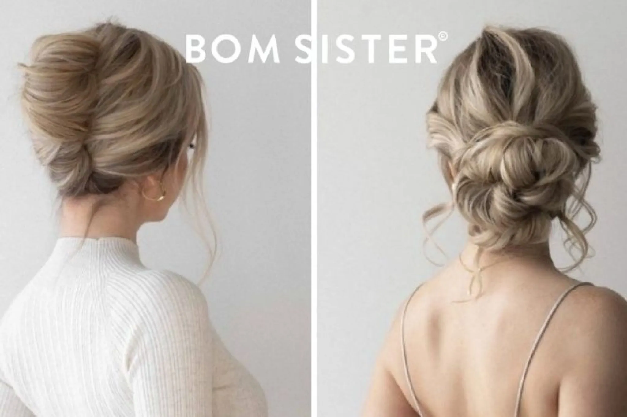 Người mẫu búi tóc thấp xoắn cổ điển sang trọng