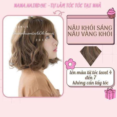 Màu nâu vàng ánh khói mang lại vẻ đẹp hiện đại và cá tính cho mái tóc