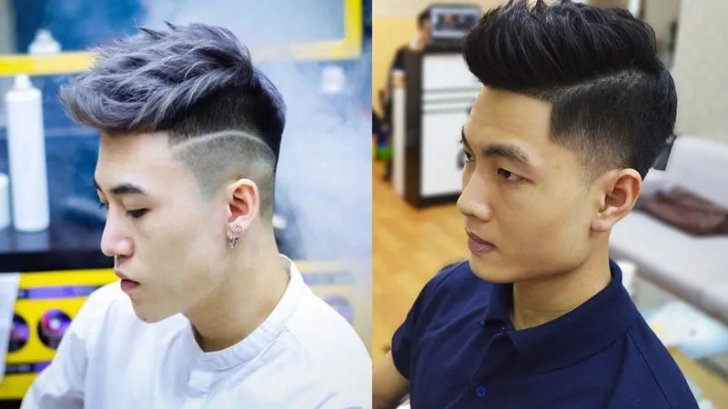 Hình ảnh minh họa các kiểu Undercut vuốt dựng phổ biến hiện nay, từ Classic đến High Fade