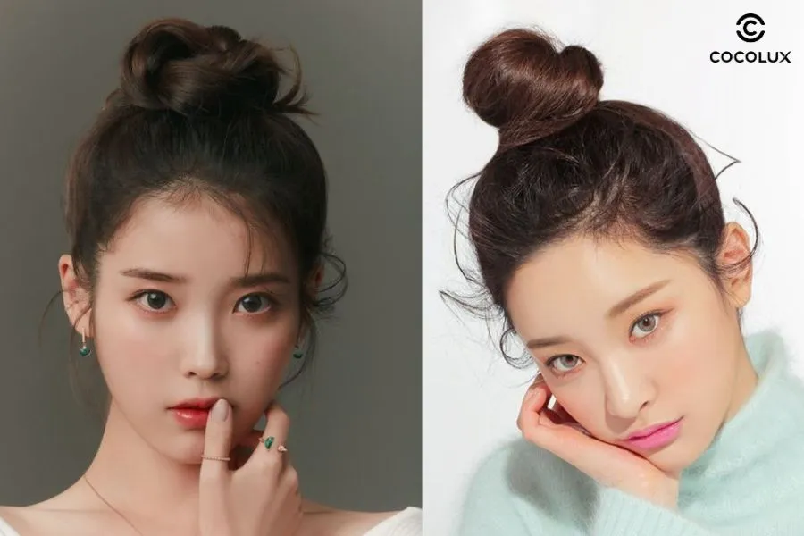 Búi tóc cổ điển thanh lịch, phù hợp đi học, đi làm