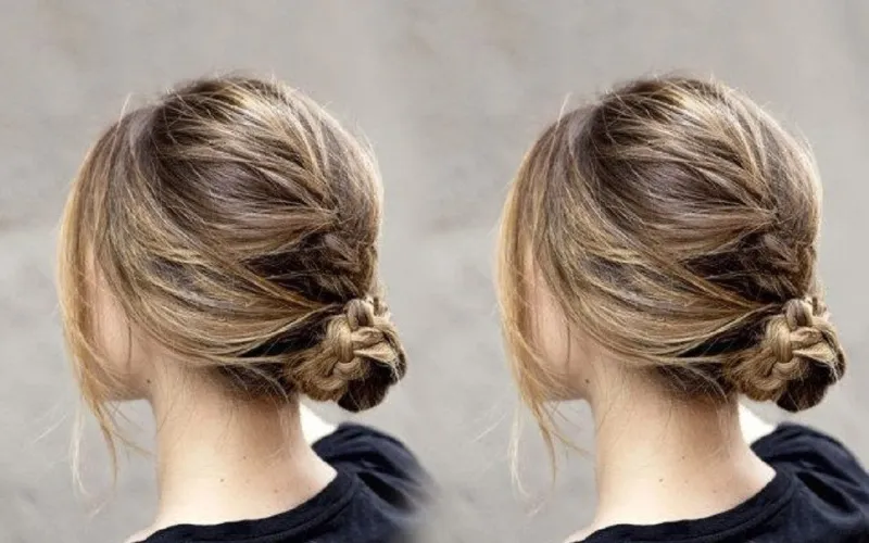 Hướng dẫn chi tiết cách làm búi tóc đẹp đơn giản cho học sinh, kiểu tết kết hợp búi tóc