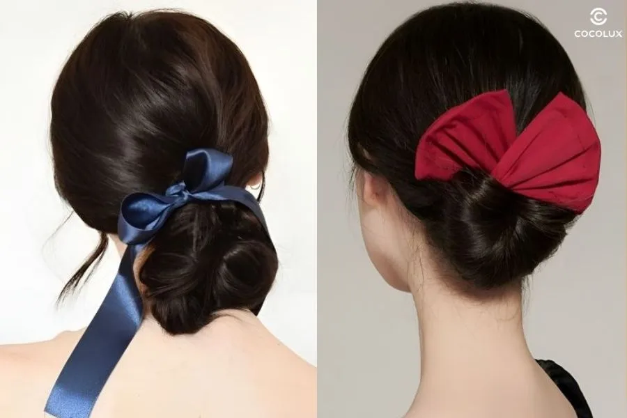 Búi tóc thấp dịu dàng, thanh tú cho môi trường chuyên nghiệp