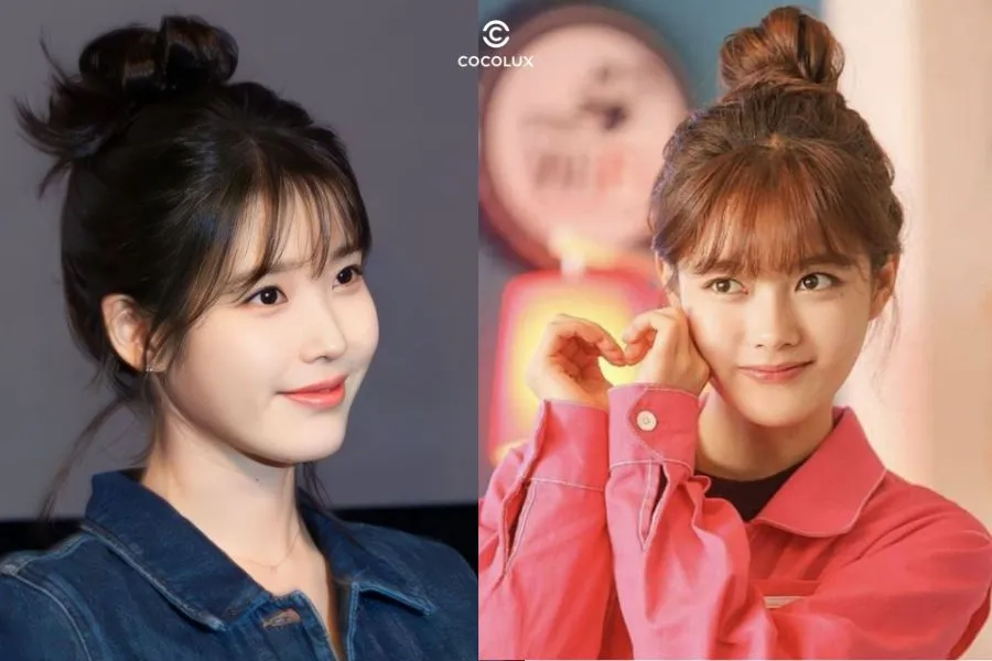 Búi xoắn cao gọn gàng, tôn mặt và phù hợp ngày nắng