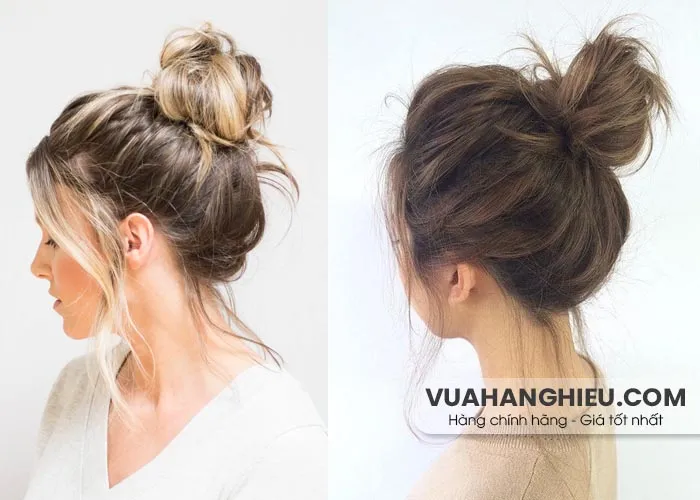 Người mẫu tóc búi rối phồng cao, tạo vẻ ngoài sang trọng và quý phái