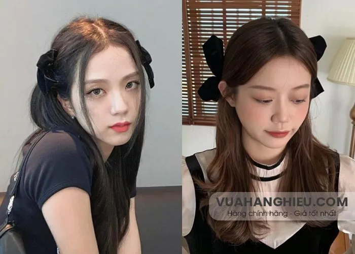 Kiểu tóc buộc thắt nơ hai bên theo xu hướng của thần tượng K-Pop