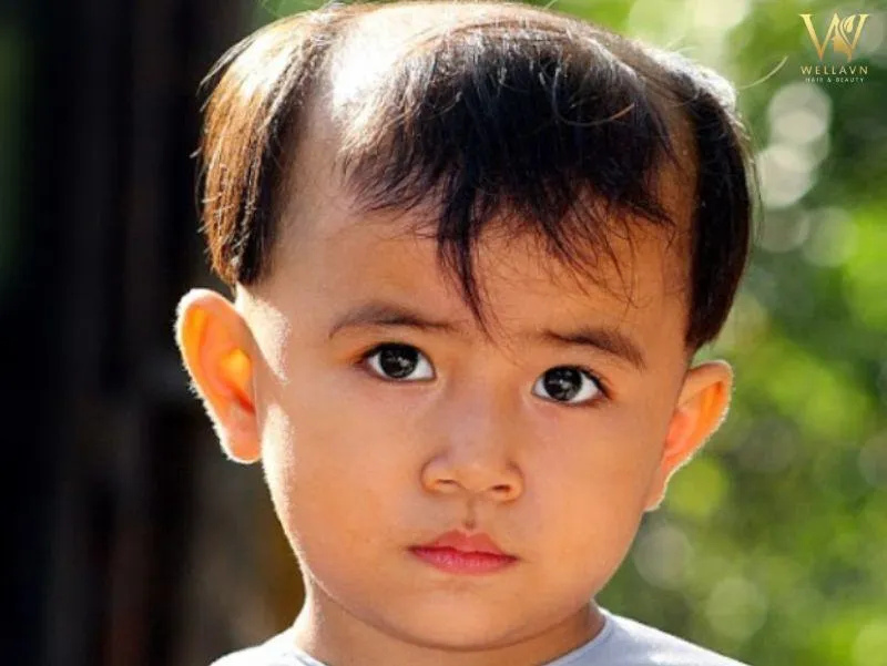 Cấu trúc cơ bản của kiểu tóc 3 chỏm cho bé