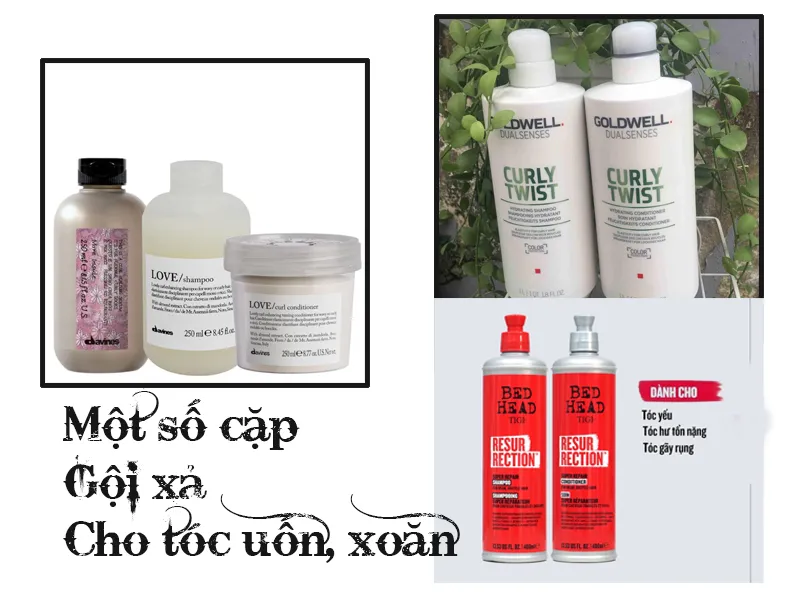Các cặp gội xả chuyên biệt cho tóc uốn sóng