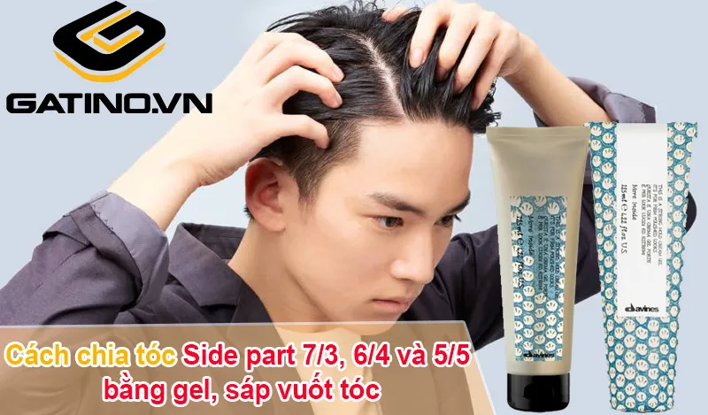 Tạo hình tóc side part lịch lãm bằng sáp vuốt tóc cao cấp