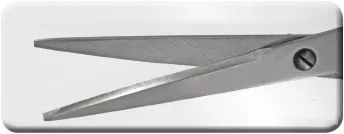 Lưỡi kéo vát cạnh trơn cổ điển được làm từ hợp kim kim loại nhẹ, thích hợp cho kỹ thuật cắt thẳng và phổ thông