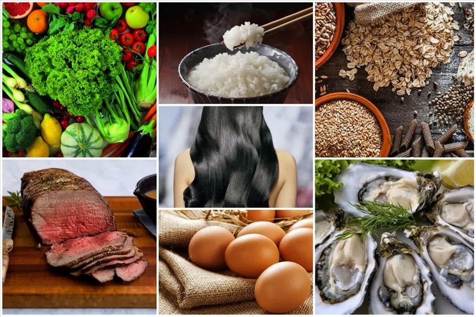 Dinh dưỡng đầy đủ là bí quyết giúp nàng tóc khỏe mạnh.