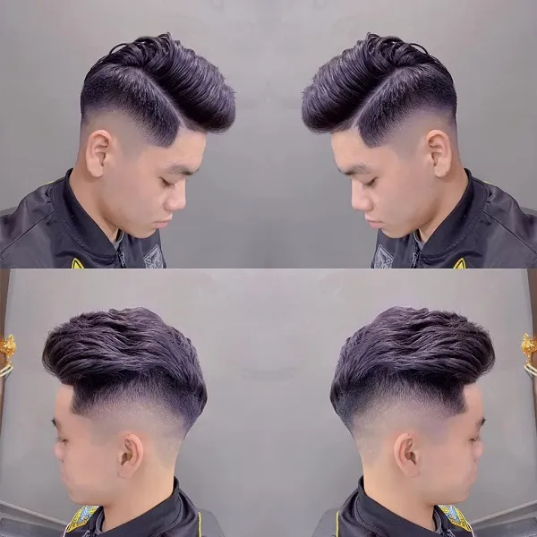 Chụp từ trên xuống làm nổi bật cấu trúc và đường viền khuôn mặt