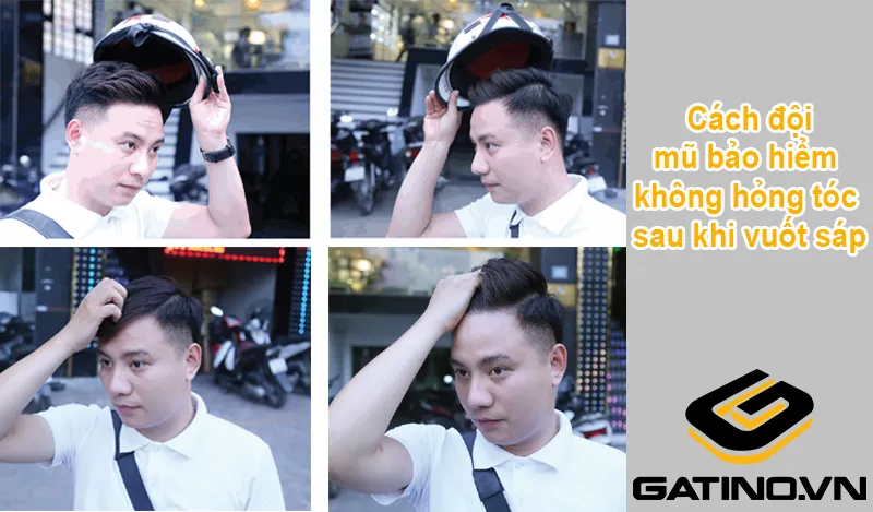 Cách đội mũ bảo hiểm không bị hỏng tóc