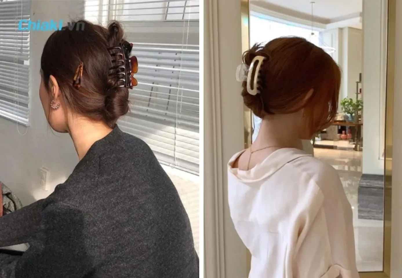 Cách kẹp càng cua cho tóc mỏng tạo độ phồng