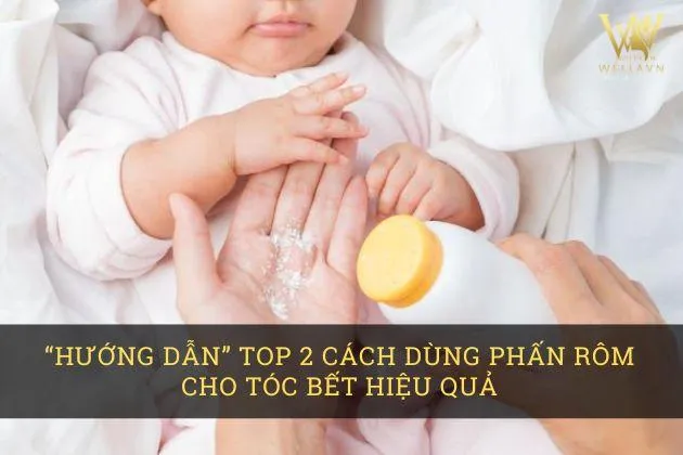 Mục đích sử dụng phấn rôm trực tiếp là để hấp thụ dầu thừa trên tóc bết