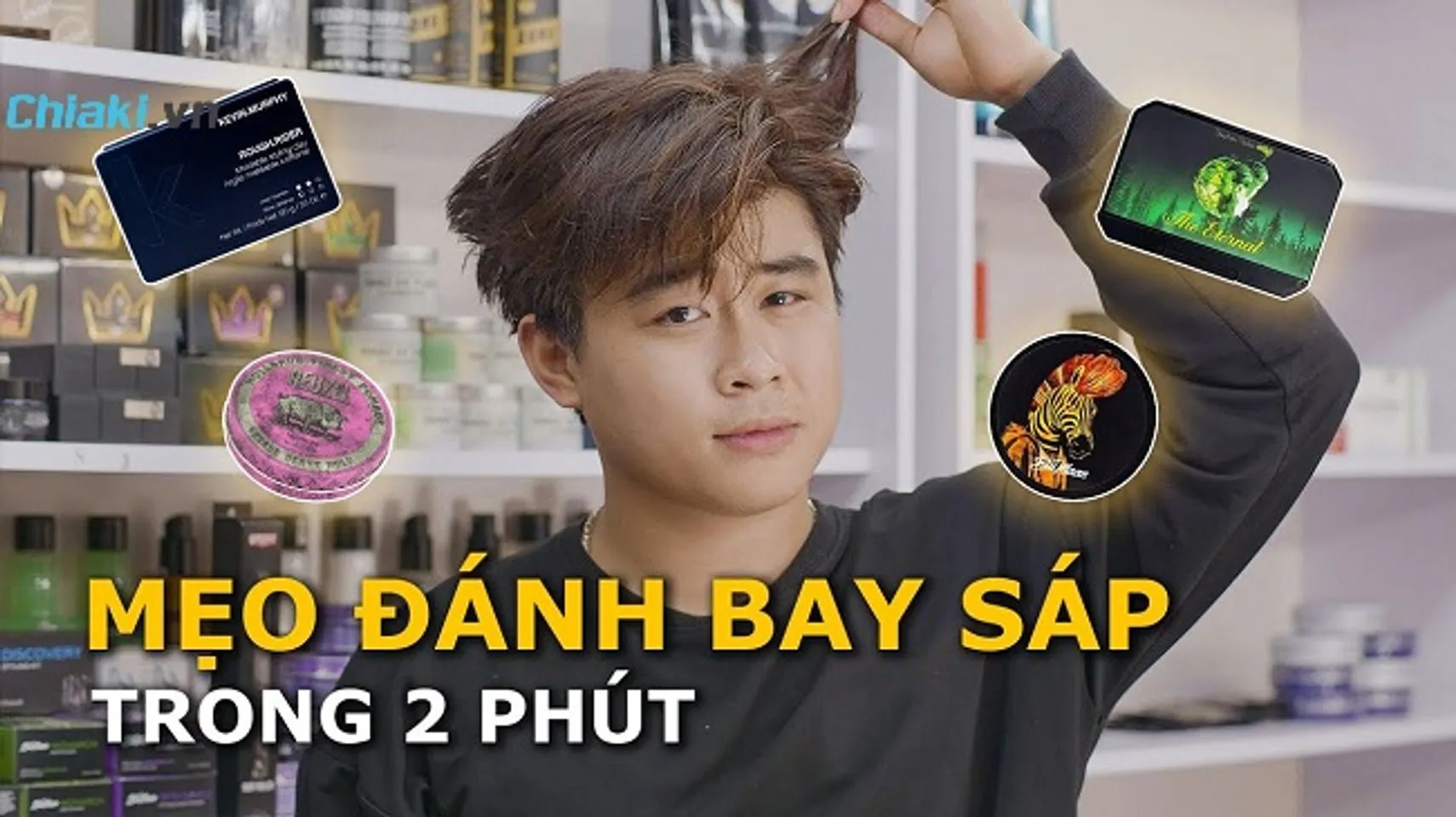 Hình ảnh minh họa các cách gội sạch sáp vuốt tóc nam hiệu quả, bao gồm việc dùng dầu gội làm sạch sâu