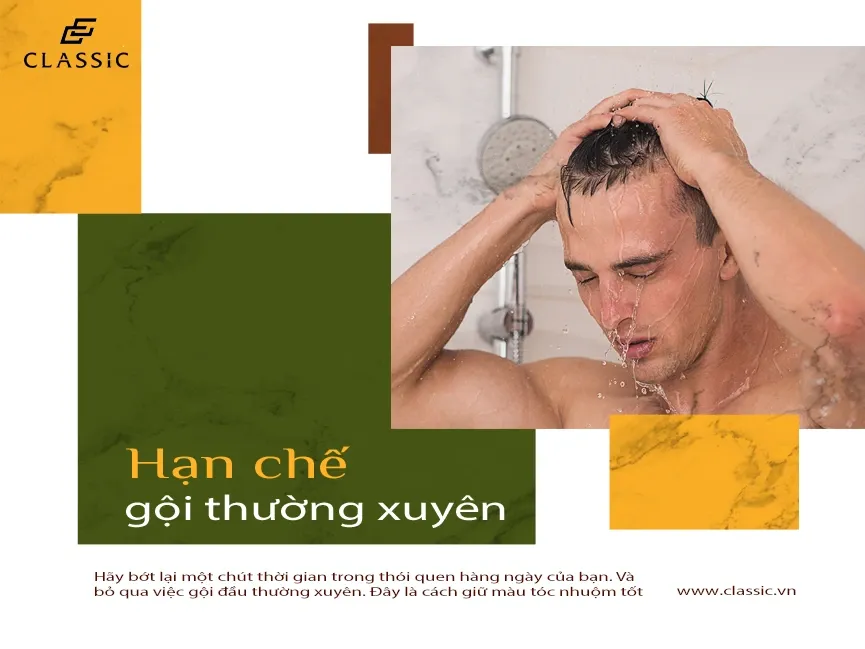 Gội đầu ít hơn giúp giữ màu nhuộm tóc bền màu