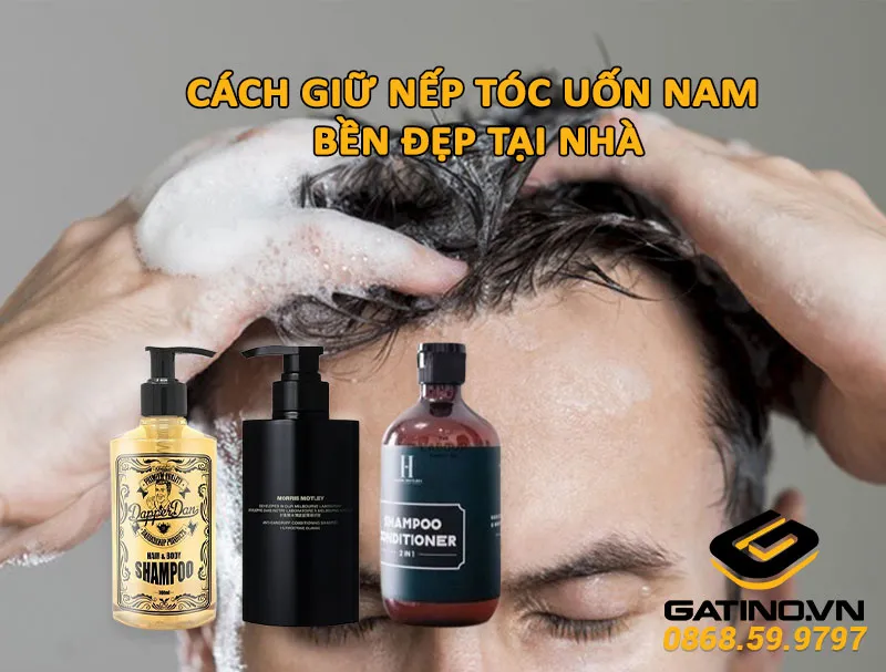 Dầu gội chuyên dụng giúp tóc uốn nam giữ nếp tốt hơn tại nhà