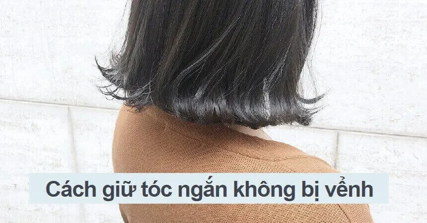 Tóc ngang vai bị vểnh được khắc phục bằng dầu dưỡng tóc.