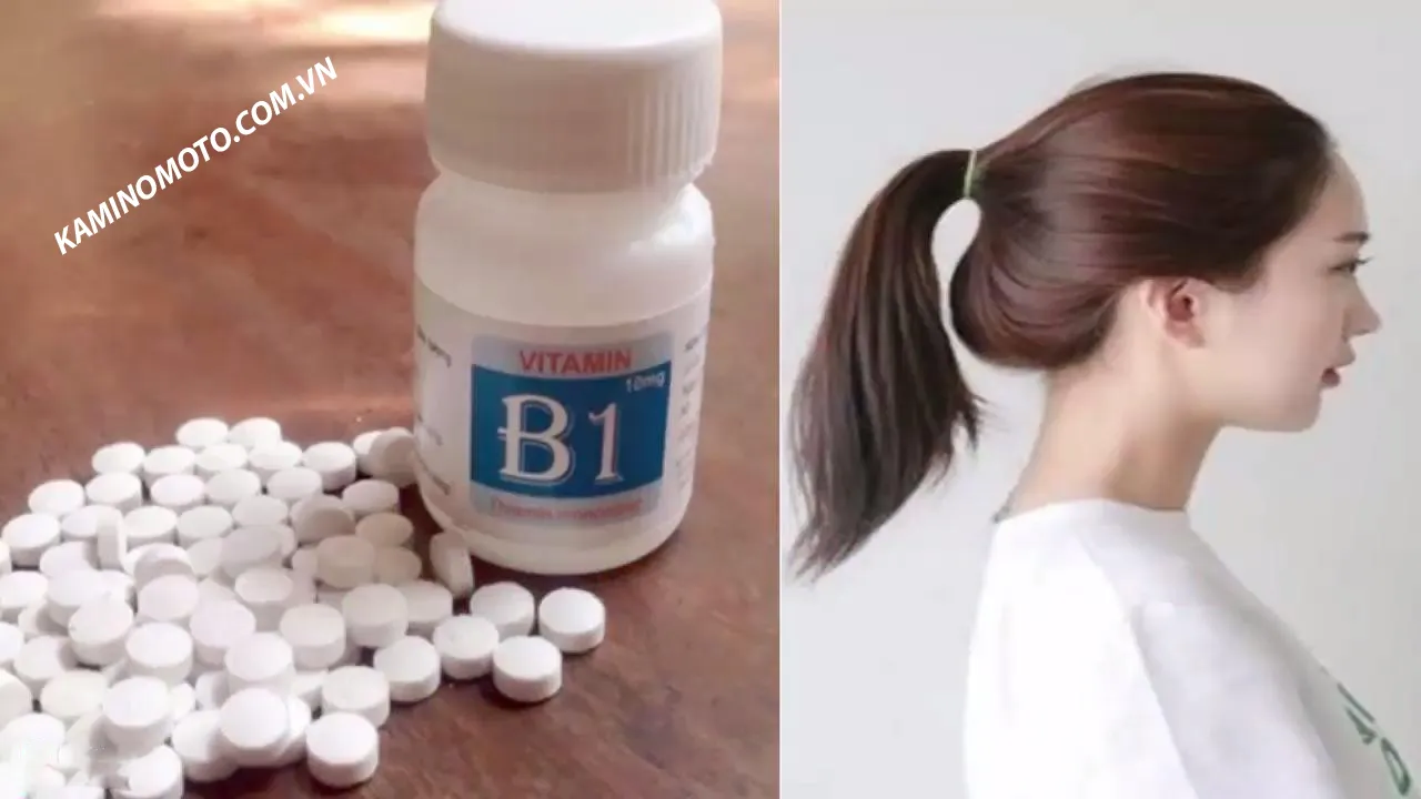 Trộn vitamin B1 đã nghiền với dầu gội đầu để áp dụng cách gội đầu bằng b1 cho tóc nhanh dài