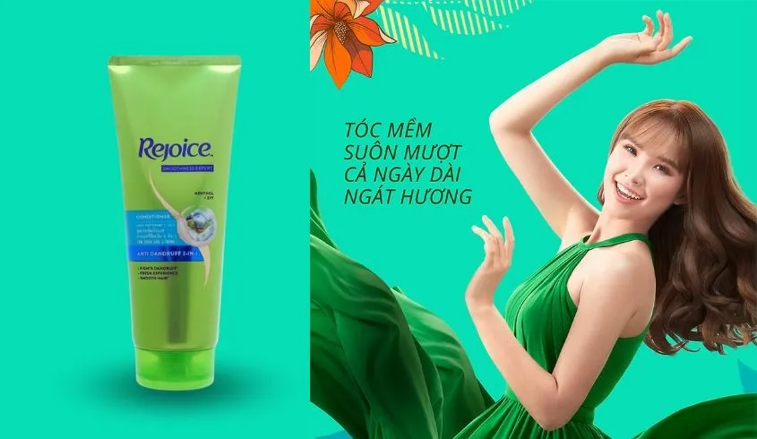 Dầu xả Rejoice trị gàu 3 trong 1 cung cấp dưỡng chất cần thiết cho tóc uốn