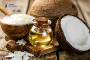 Sử dụng dầu dừa hoặc dầu oliu là cách hạ màu tóc vàng tại nhà kết hợp dưỡng ẩm