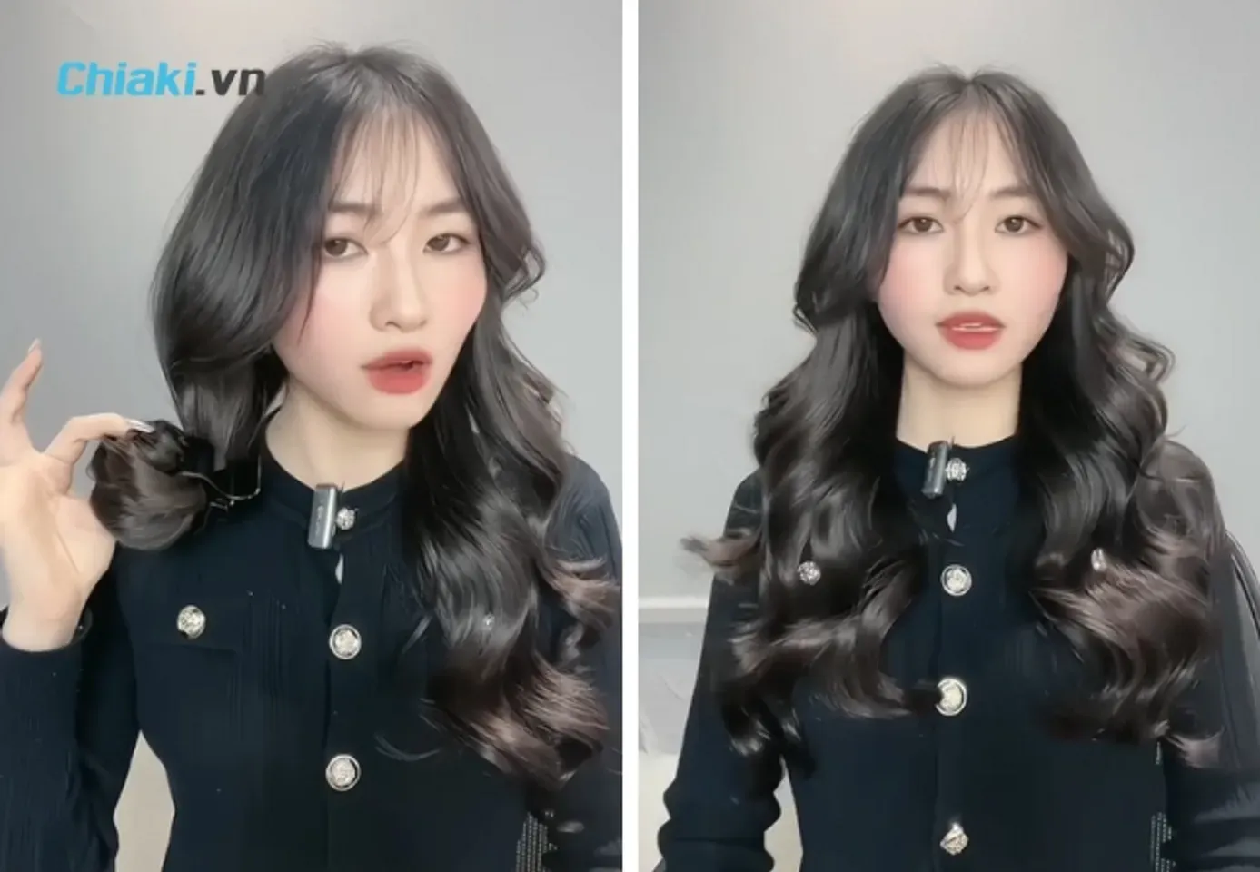 Kẹp tóc càng cua giữ nếp xoăn hiệu quả