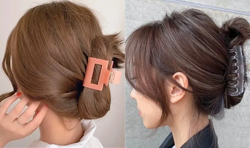Kẹp tóc búi gập