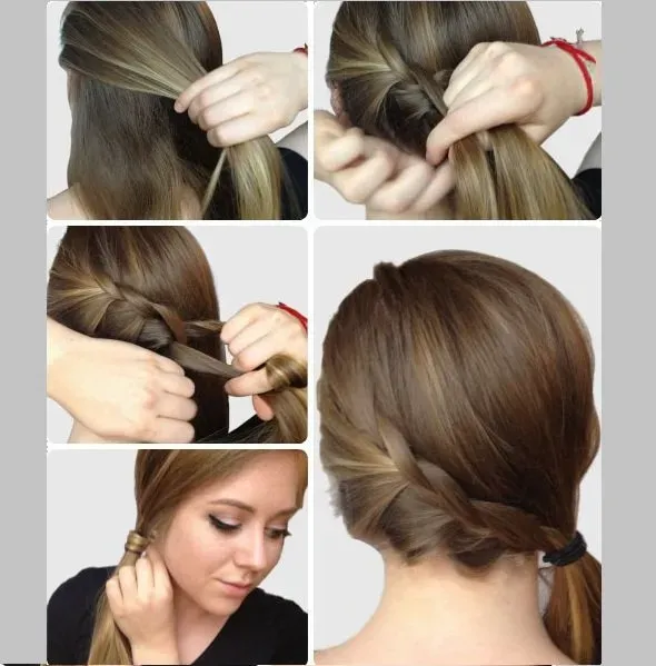 Hướng dẫn cách tạo kiểu tóc đuôi ngựa lệch kết hợp tết xương cá, tạo sự năng động và cá tính