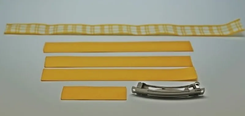 Chuẩn Bị Nguyên Vật Liệu Làm Nơ Cài Tóc 4 Cánh