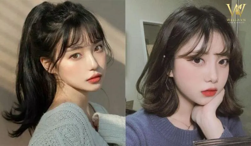 Cách làm phồng tóc mái thưa bằng máy uốn