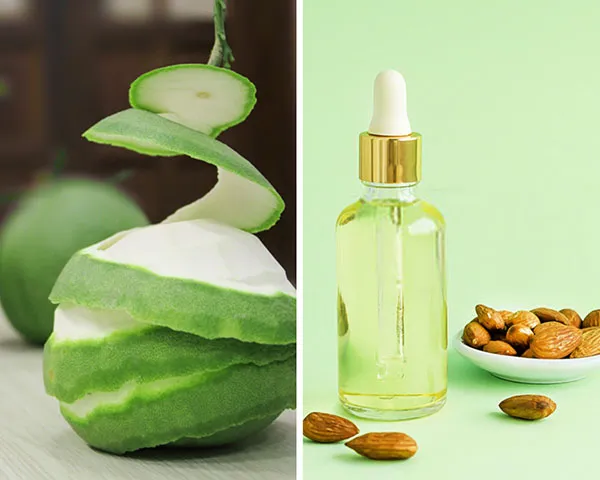 Cách làm tinh dầu bưởi từ vỏ bưởi kết hợp với dầu nền sẽ kích thích mọc tóc