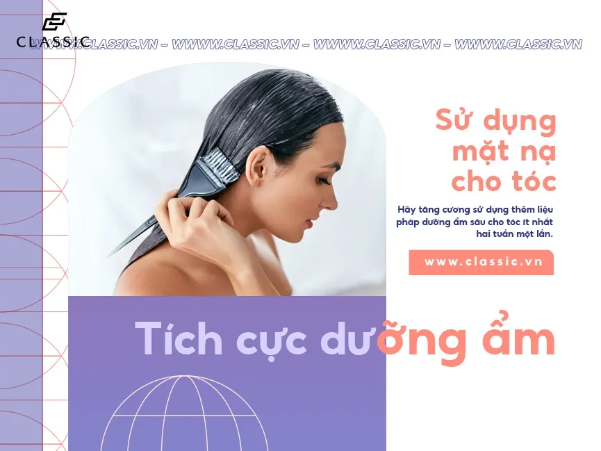Mặt nạ tóc dưỡng ẩm chuyên sâu giúp tăng độ bóng mượt trong cách làm bóng tóc