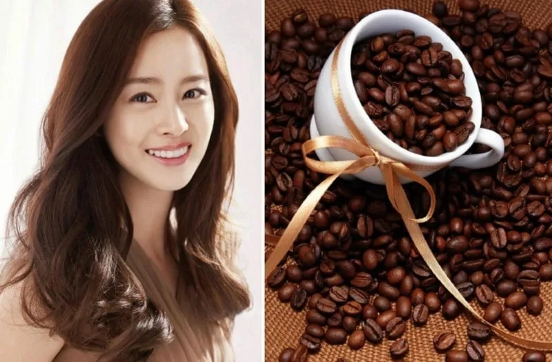 Cà phê rang xay được dùng để gội đầu kích thích tóc mọc nhanh