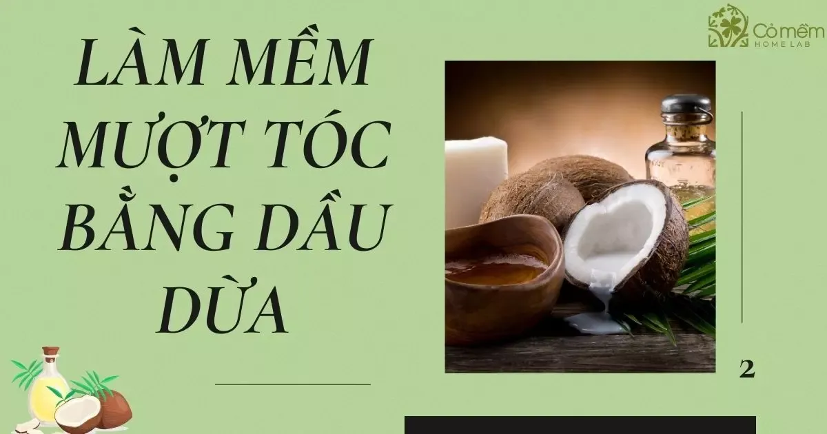 Sử dụng dầu dừa để làm mềm mượt tóc cho nam
