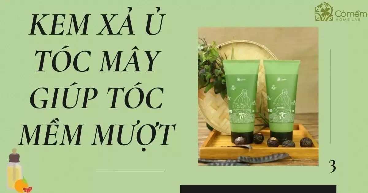 Sử dụng kem xả ủ Tóc Mây là một cách làm tóc mềm cho nam