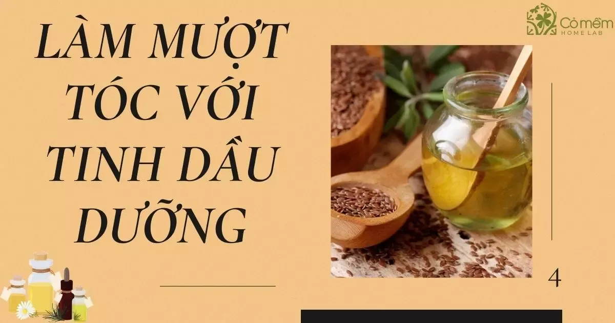 Cách làm tóc mềm cho nam với tinh dầu dưỡng