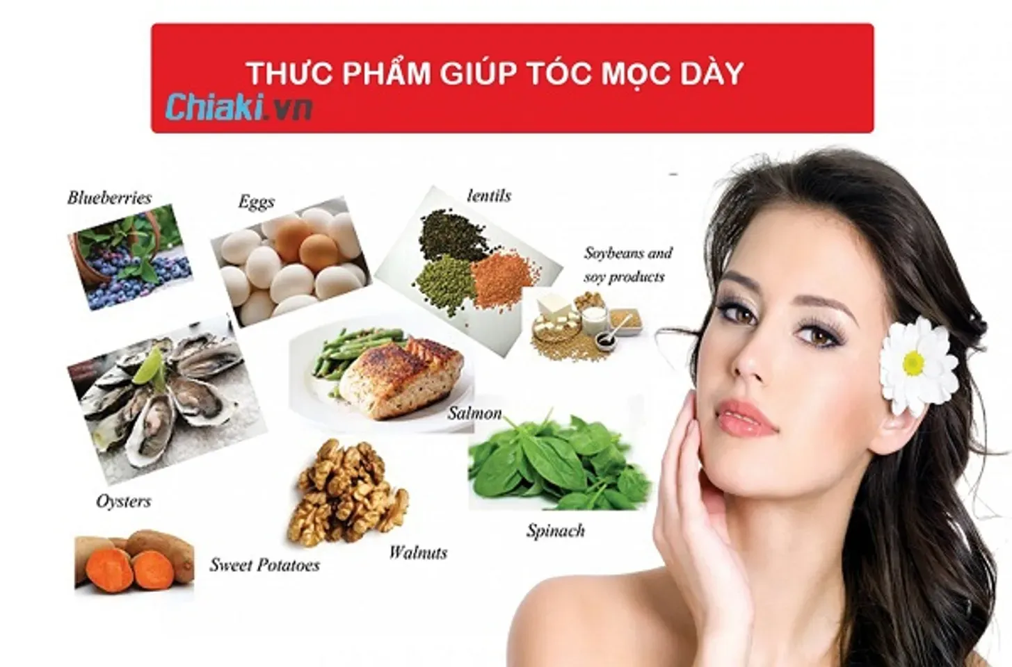 Thực phẩm giúp tóc nhanh dài