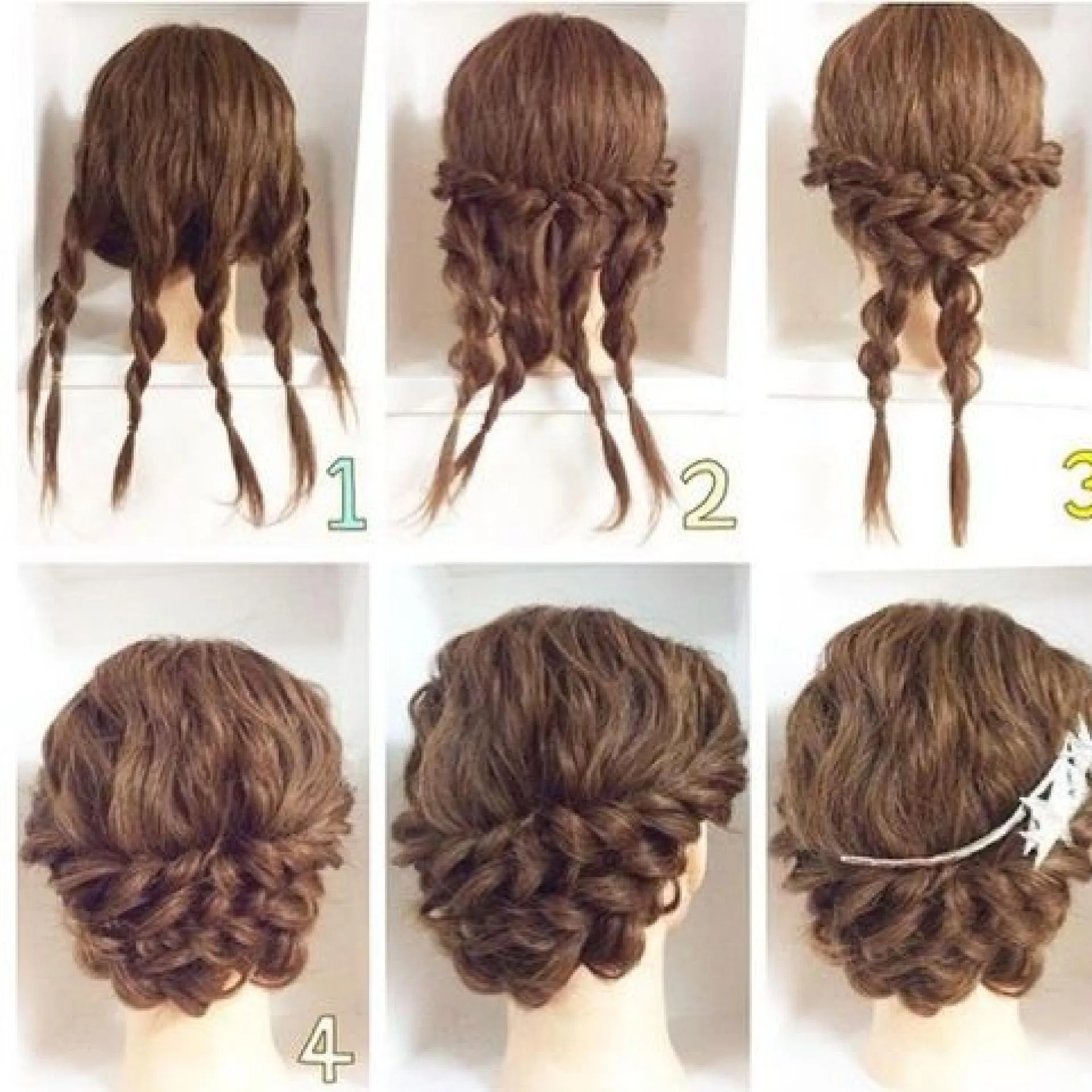 Tóc tết vòng hoa, cách làm kiểu tóc dễ thương cho kiểu tóc ngắn