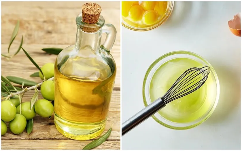 Mặt nạ tóc giúp thẳng mượt bằng trứng và dầu ô liu