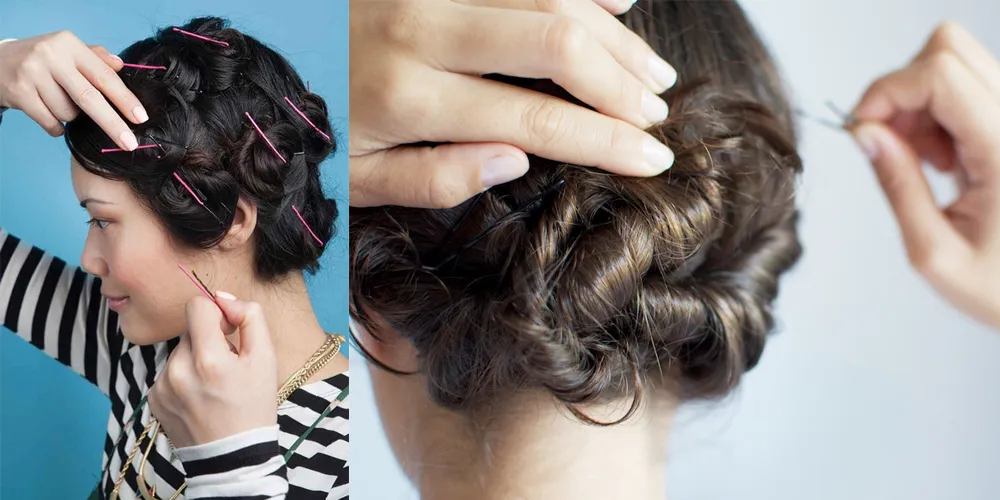 Kẹp tăm là dụng cụ đơn giản để tự làm tóc xoăn ngắn bồng bềnh