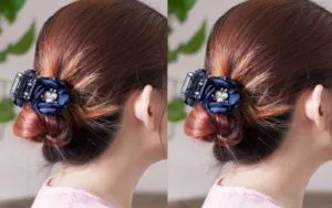 Cố Định Tóc Bằng Kẹp Càng Cua Để Tạo Kiểu Tóc Xoăn Sóng Nước