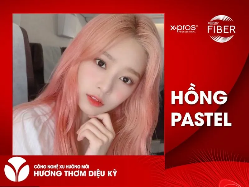 Nhuộm tóc hồng pastel tinh tế và đầy nữ tính