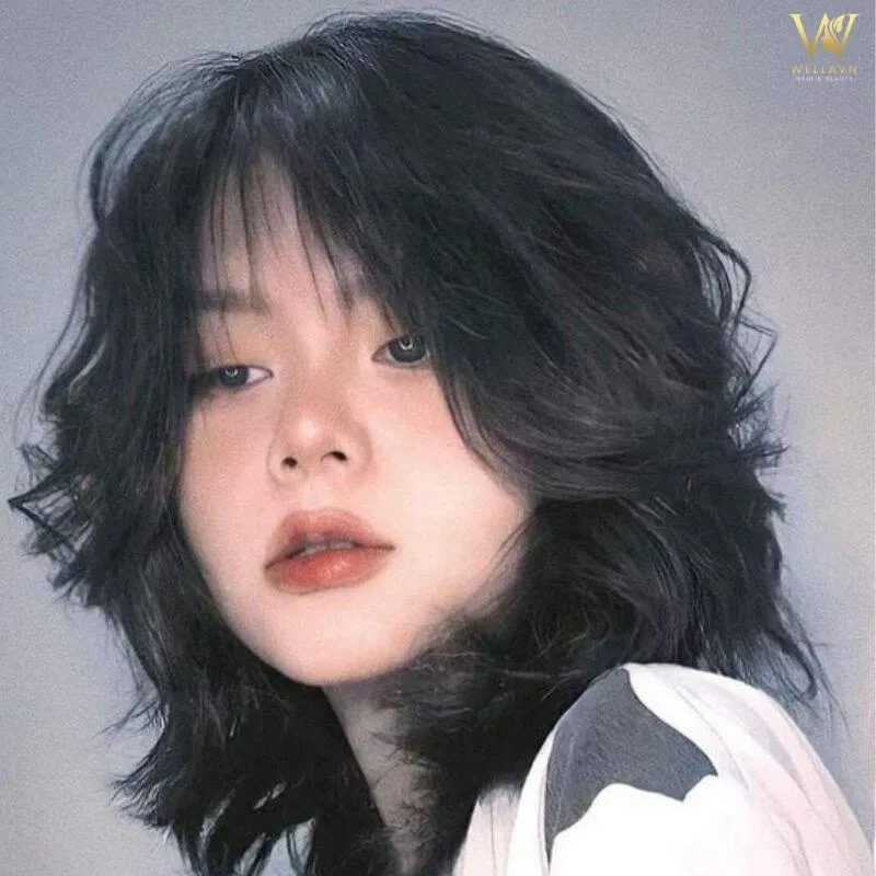 Tóc mullet cho nữ xinh xắn