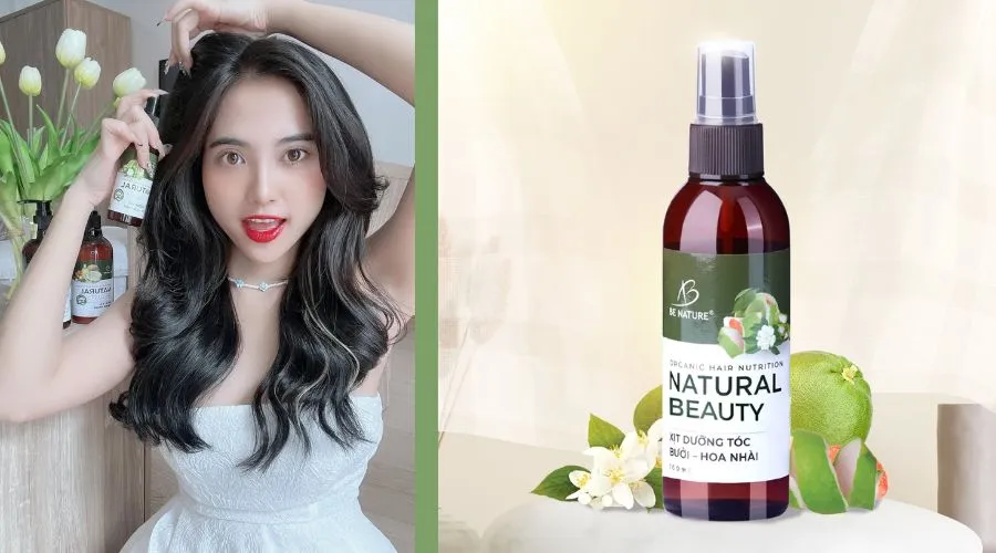 Hình ảnh minh họa kỹ thuật uốn cụp đuôi tóc bằng cách xoay nhẹ máy duỗi tóc mini 180 độ