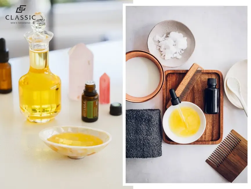 Hình ảnh một lọn tóc óng ả, khỏe mạnh dưới ánh sáng, minh họa hiệu quả của tinh dầu Moroccanoil