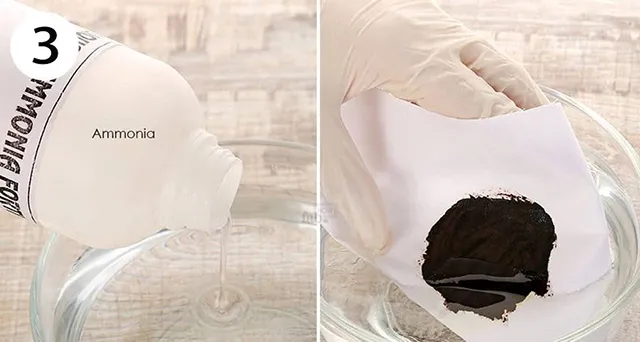 Áp dụng phương pháp giặt và ngâm để loại bỏ thuốc nhuộm tóc khỏi vải màu