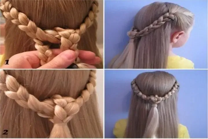 Chuẩn bị dụng cụ làm tóc thiết yếu bao gồm lược, chun và phụ kiện xinh xắn