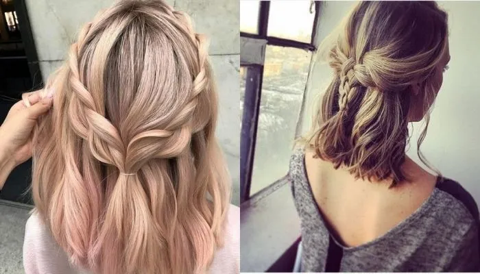 Tết tóc ngắn đơn giản đi chơi cho quý cô dịu dàng, nữ tính