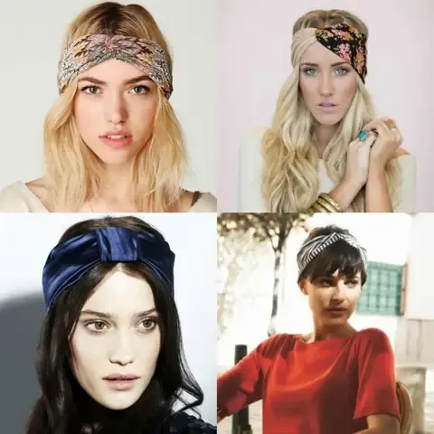 Buộc khăn turban như băng đô, một biến thể sáng tạo của cách tết tóc với băng đô